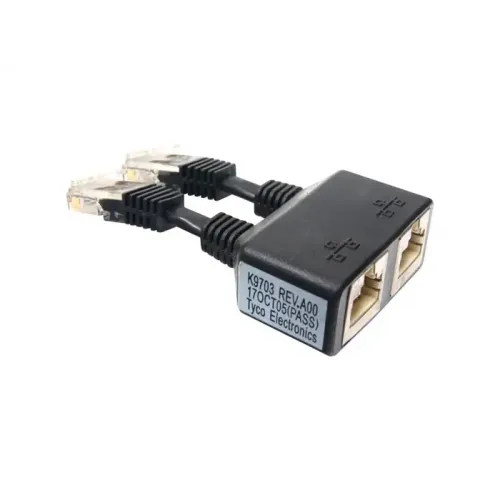 ADAPTER DELL PE 1850 DUAL ETHERNET DONGLE BLACK RJ45