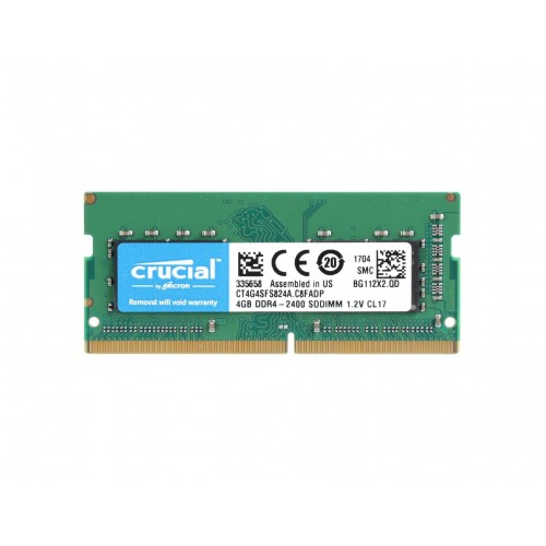 4GB CRUCIAL PC4-19200U/2400MHZ DDR4 SODIMM NEW